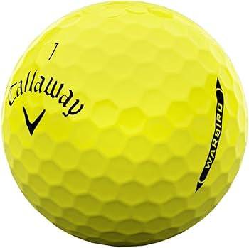 Pelotas de golf Callaway Warbird amarillas de alta visibilidad